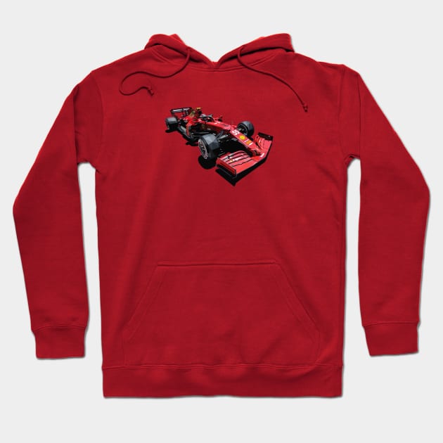 Carlos Sainz F1 car Hoodie by pxl_g